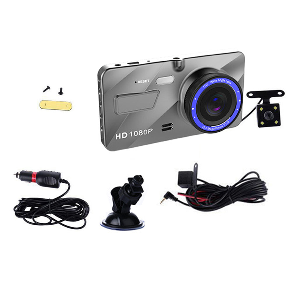 4 Inch HD Car DVR Camera Dual Lens Video Recorder Dash Cam with Night Version