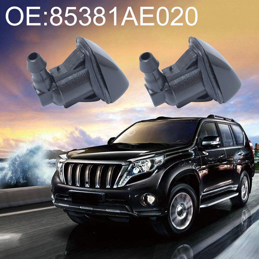 2Pcs Car Windscreen Washer Wiper Jets Spray Nozzle for Toyota Sienna 85381-AE020