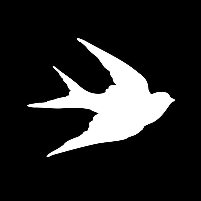 Flying Swallow Spring Vinyl Car Sticker Fashion Car Styling Reflective Decal Removable
