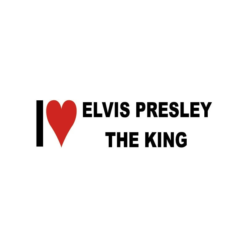 Reflective I Love Elvis Presley The King Car Sticker I Love Series Vinyl Car Decal Removable