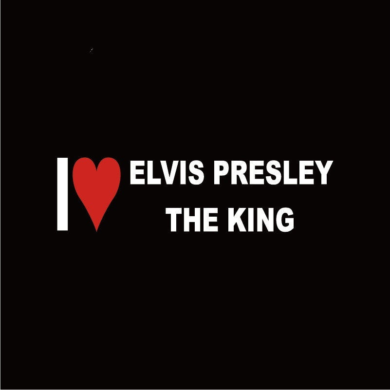 Reflective I Love Elvis Presley The King Car Sticker I Love Series Vinyl Car Decal Removable