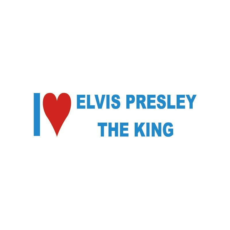 Reflective I Love Elvis Presley The King Car Sticker I Love Series Vinyl Car Decal Removable