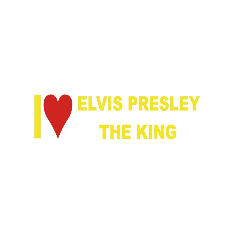 Reflective I Love Elvis Presley The King Car Sticker I Love Series Vinyl Car Decal Removable