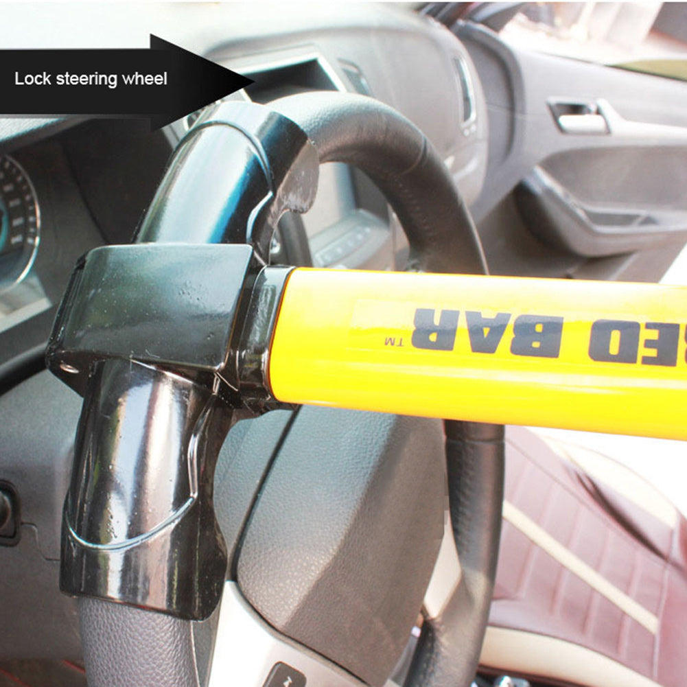 T-Type Heavy Duty Stainless Steel Car Anti-theft Steering Wheel Security Lock