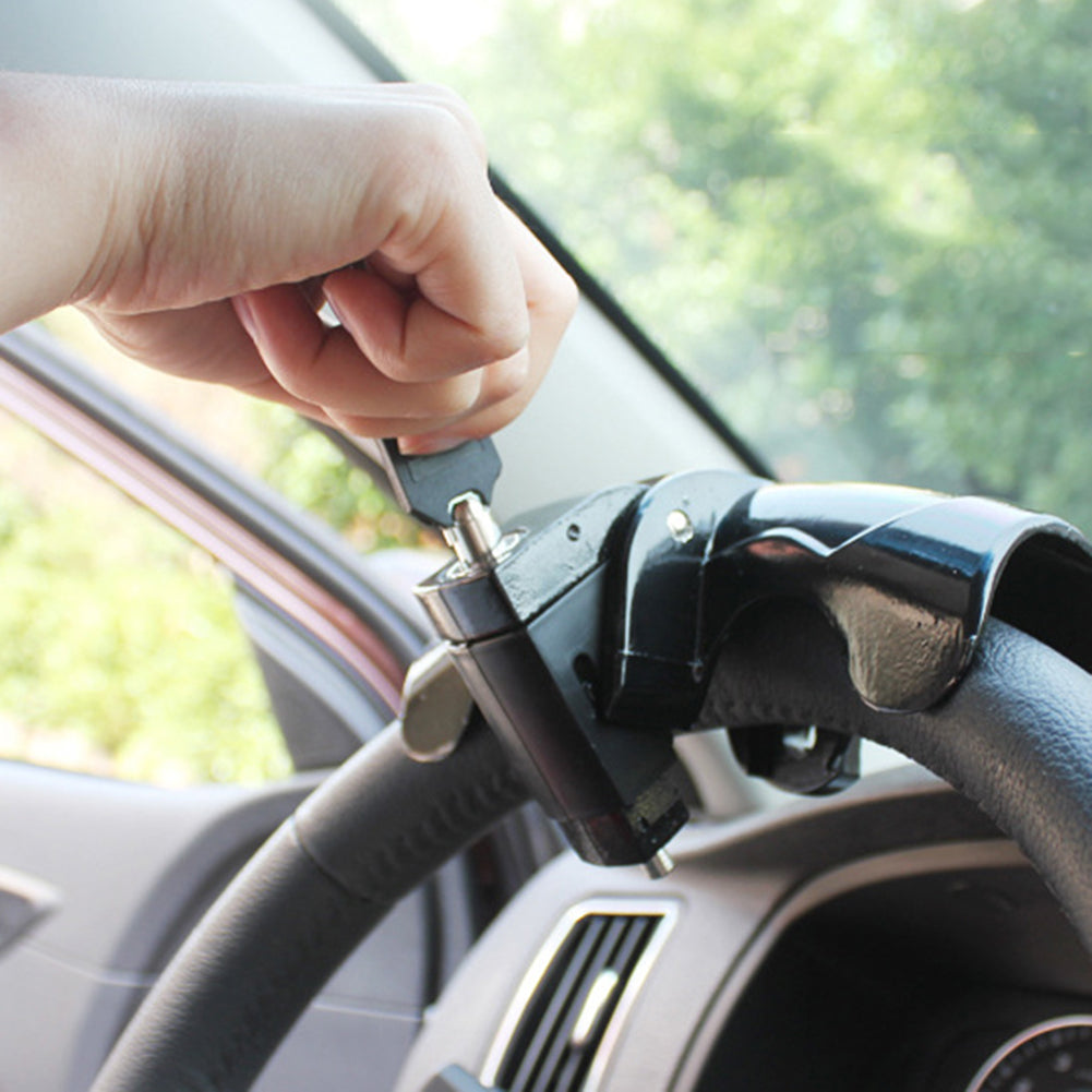 T-Type Heavy Duty Stainless Steel Car Anti-theft Steering Wheel Security Lock