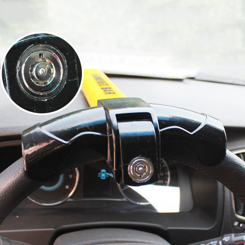 T-Type Heavy Duty Stainless Steel Car Anti-theft Steering Wheel Security Lock
