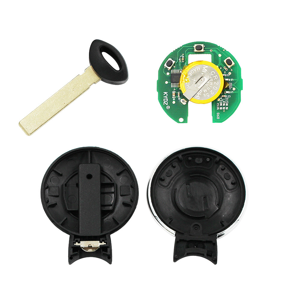 3 Buttons 868MHz Uncut Car Smart Key Fob with ID46 Chip for BMW Mini Cooper