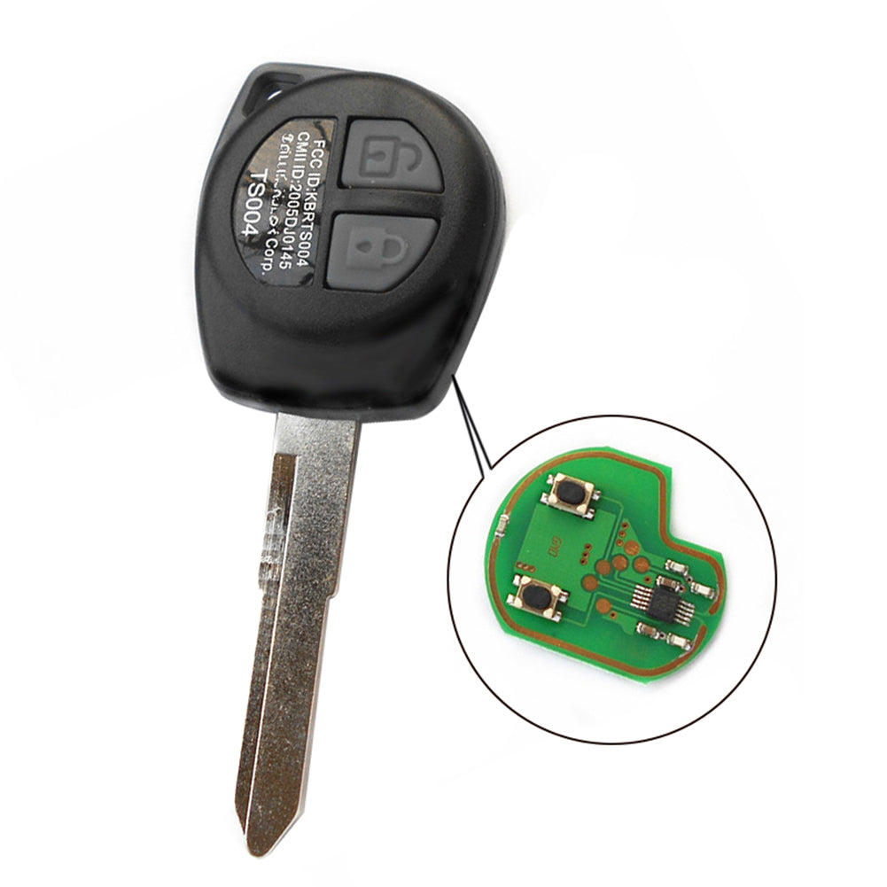 2 Buttons 434MHz 46 Chip Replacement Fob Remote Car Key for Suzuki with Blade