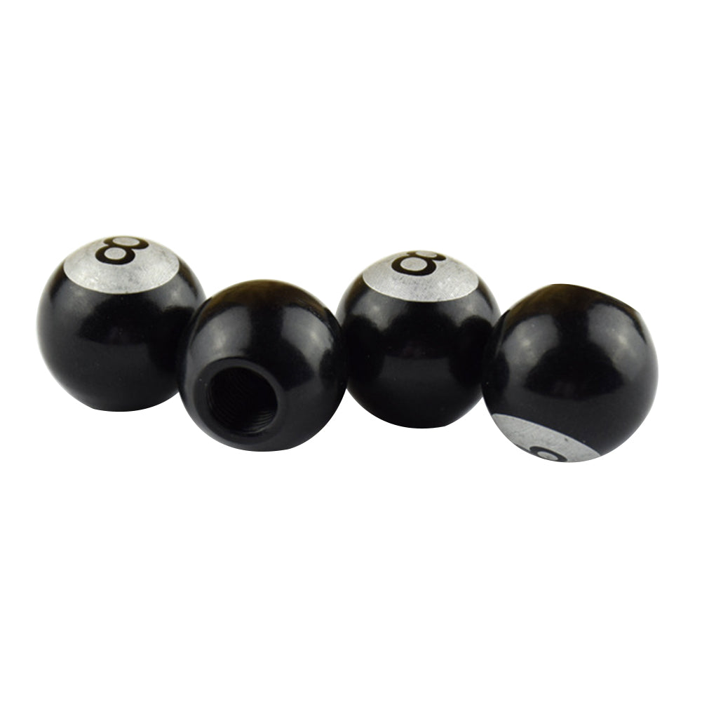 4Pcs Number 8 Round Ball Bike Motorcycle Wheel Tire Tyre Air Valve Stem Caps