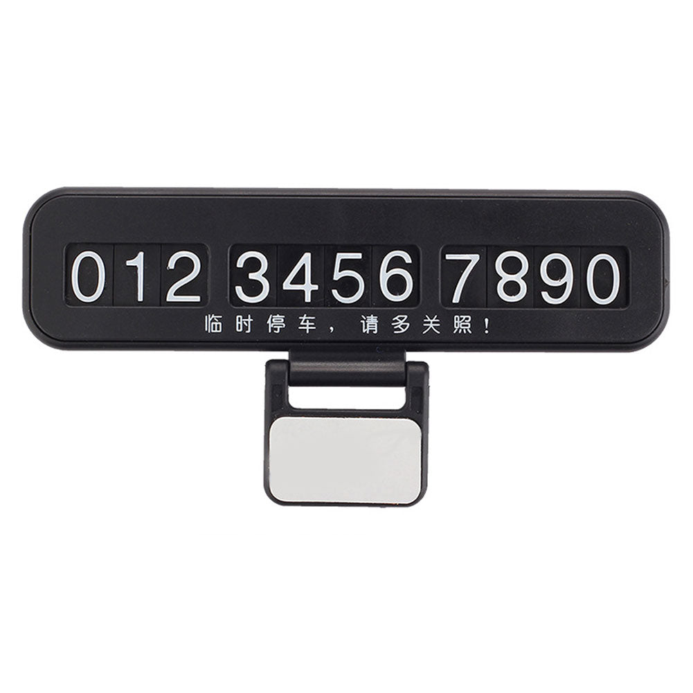 1Set Luminous Car Temporary Parking Card Phone Number Plate Auto Hidden Sticker