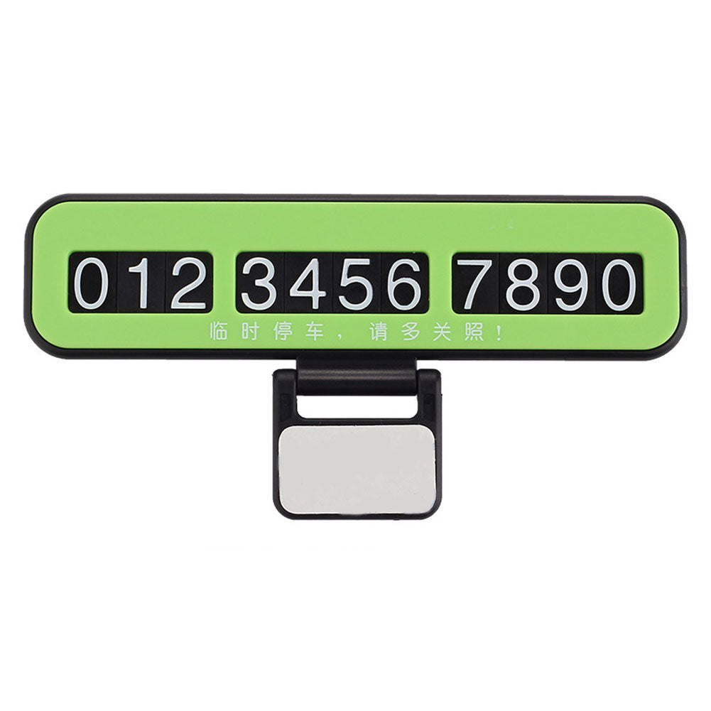 1Set Luminous Car Temporary Parking Card Phone Number Plate Auto Hidden Sticker