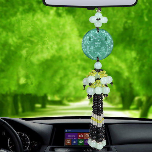 Safe Drive Symbol Tassel Auto Car Hanging Pendant Ornament Lucky Charm Amulet