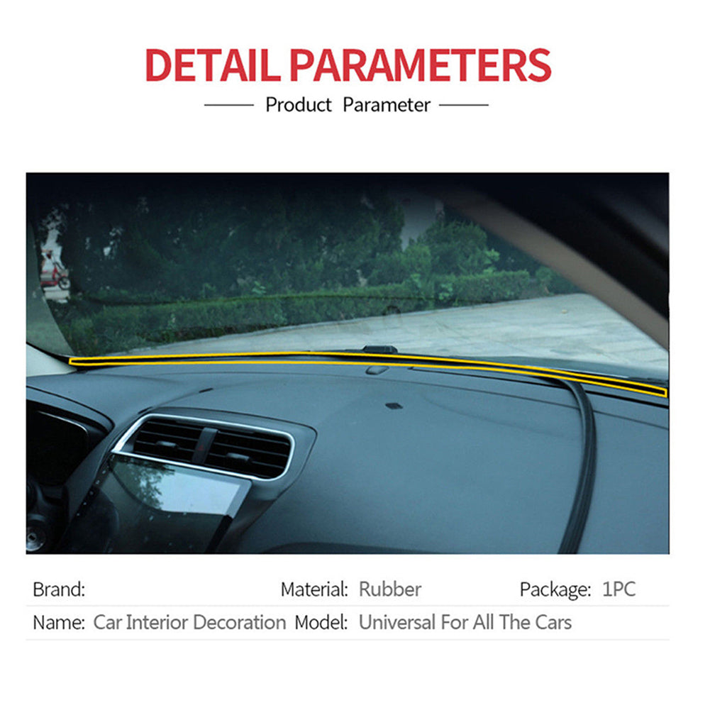 Car Dashboard Rubber Seal Sealing Strip For Toyota Honda Ford BMW Audi Hyundai