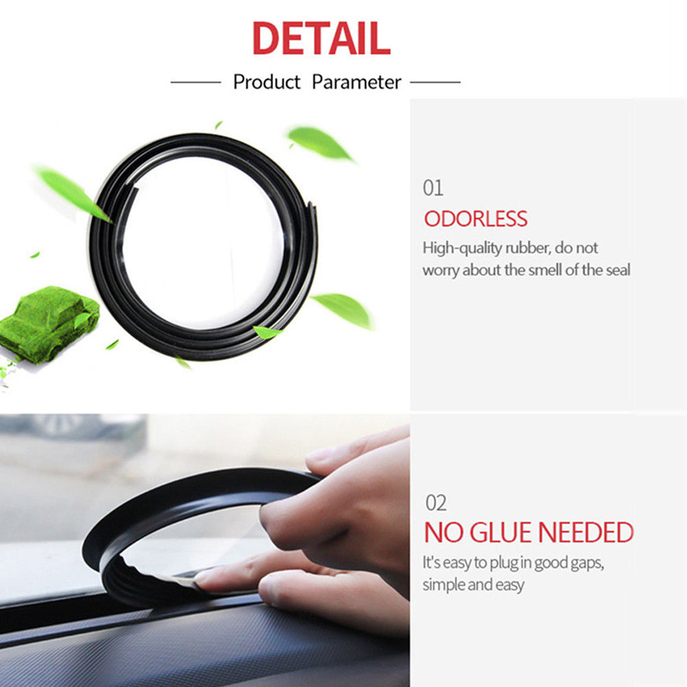 Car Dashboard Rubber Seal Sealing Strip For Toyota Honda Ford BMW Audi Hyundai