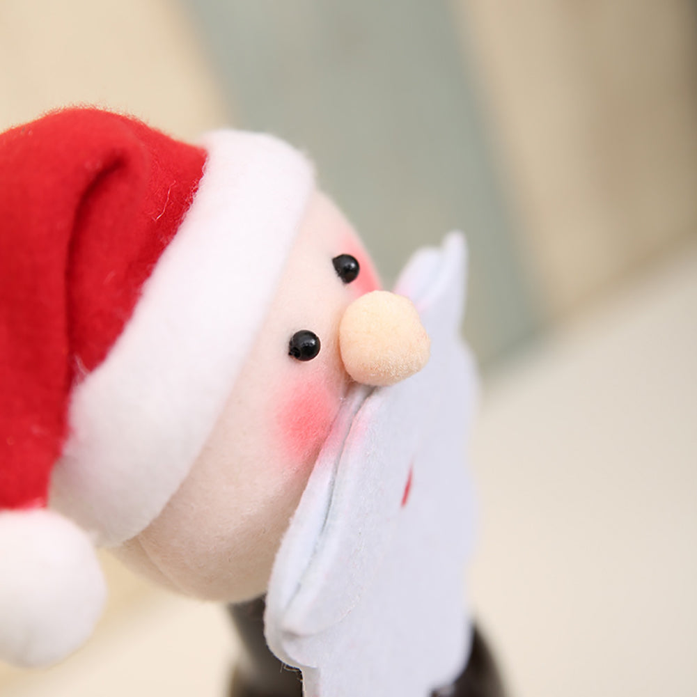 Christmas Snowman Santa Elf Wine Bottle Cover Wrap Xmas Dinner Party Table Gift