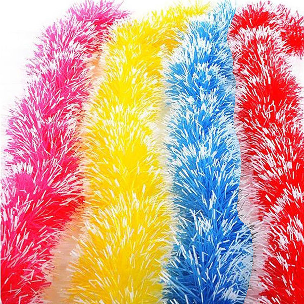 Christmas Plastic Garland Wreath Xmas Tree Hanging Ornament Wedding Party Decor