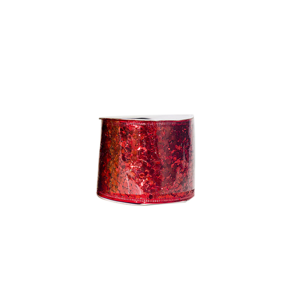 Glittering Christmas Bowknot Ribbon Tree Ornament Festival Party Decoration