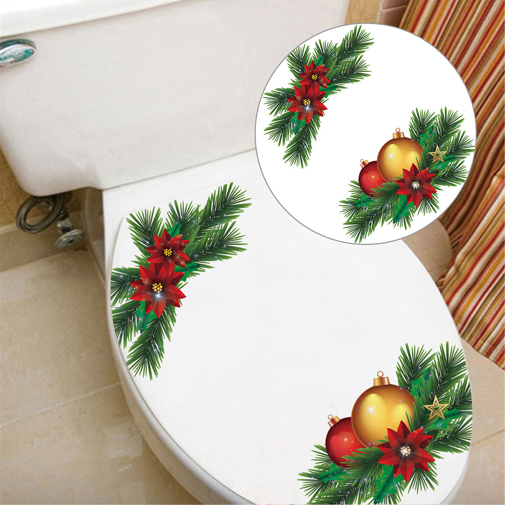 Christmas Tree Removable Wall Sticker Toilet Refrigerator Cabinet Window Decor