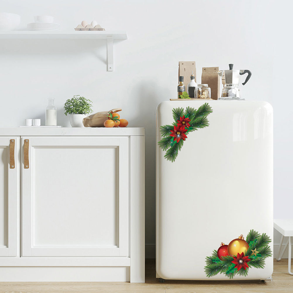 Christmas Tree Removable Wall Sticker Toilet Refrigerator Cabinet Window Decor