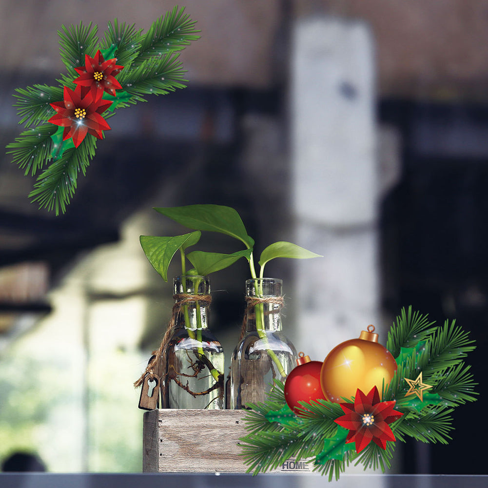 Christmas Tree Removable Wall Sticker Toilet Refrigerator Cabinet Window Decor