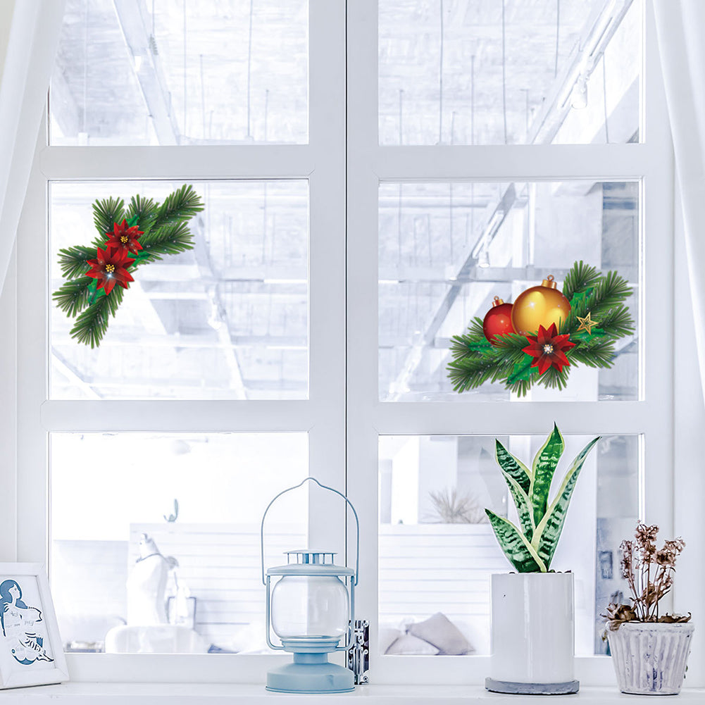 Christmas Tree Removable Wall Sticker Toilet Refrigerator Cabinet Window Decor