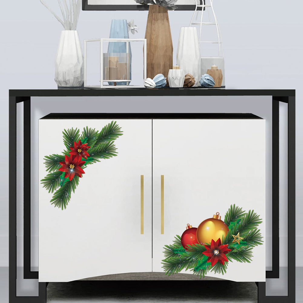 Christmas Tree Removable Wall Sticker Toilet Refrigerator Cabinet Window Decor