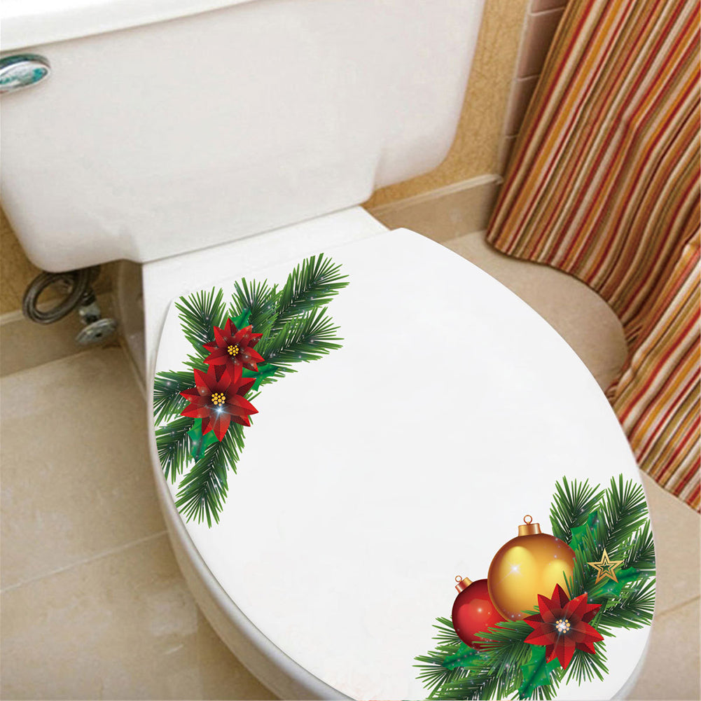 Christmas Tree Removable Wall Sticker Toilet Refrigerator Cabinet Window Decor
