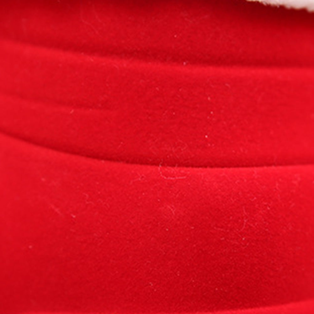 Christmas Xmas Flocking Red Boot Sock Small Candy Gift Bag Box for Kids Winter