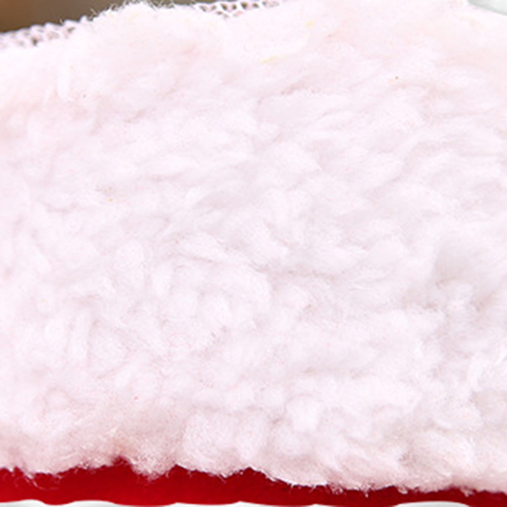 Christmas Xmas Flocking Red Boot Sock Small Candy Gift Bag Box for Kids Winter