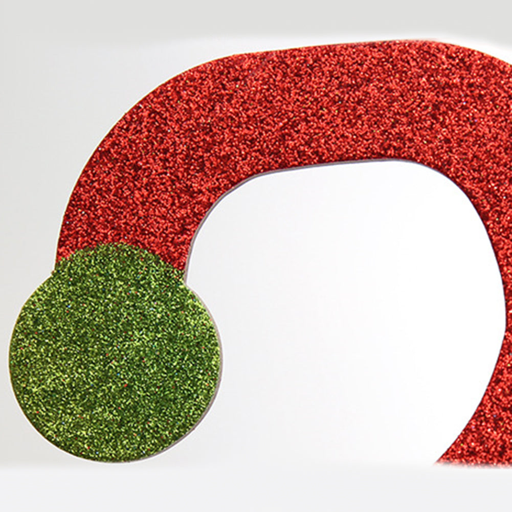 Christmas Santa Claus Snowman Door Handle Decor Home Paper Ornament Kids Gift