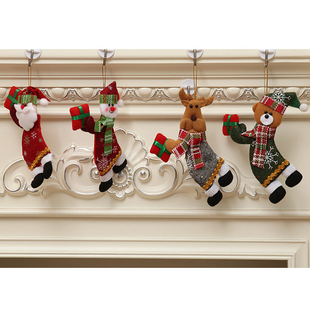 Lovely Santa Bear Elk Snowman Pendant Christmas Tree Hanging Ornament Decor Gift