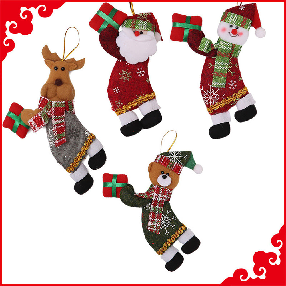 Lovely Santa Bear Elk Snowman Pendant Christmas Tree Hanging Ornament Decor Gift