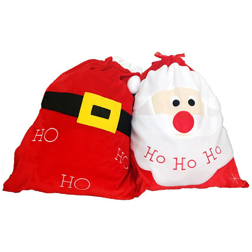 Santa Claus Gift Bag Pocket Christmas Eve Candy Case Xmas Sweets Container Decor