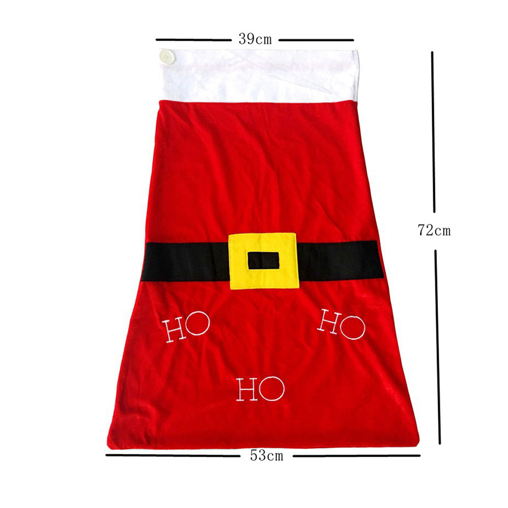 Santa Claus Gift Bag Pocket Christmas Eve Candy Case Xmas Sweets Container Decor