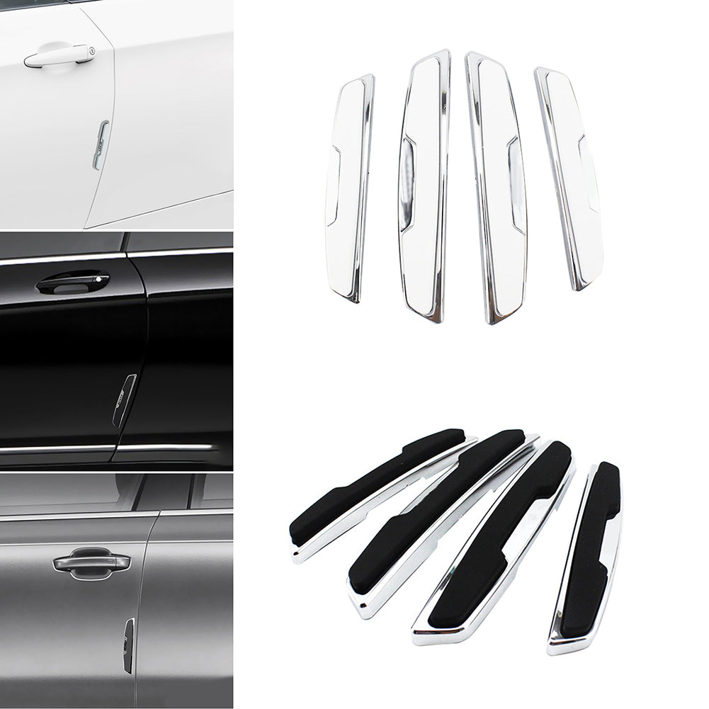 4Pcs Car Door Scratch Guard Edge Corner Bumper Buffer Protection Strip Sticker