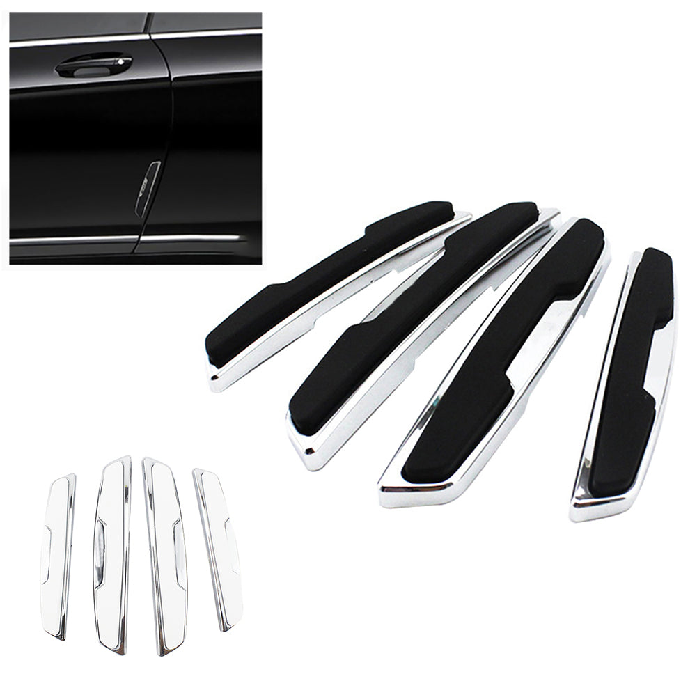 4Pcs Car Door Scratch Guard Edge Corner Bumper Buffer Protection Strip Sticker