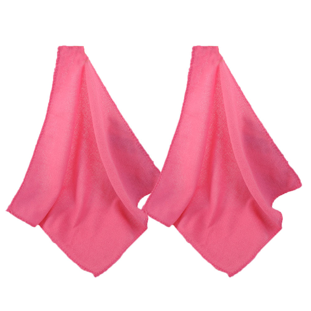 2Pcs 25x25cm Microfiber Cleaning Cloth Towel Home Car No-Scratch Washing Cloth