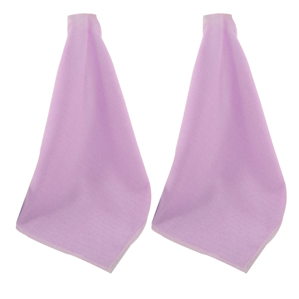 2Pcs 25x25cm Microfiber Cleaning Cloth Towel Home Car No-Scratch Washing Cloth