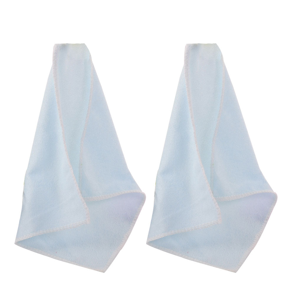 2Pcs 25x25cm Microfiber Cleaning Cloth Towel Home Car No-Scratch Washing Cloth