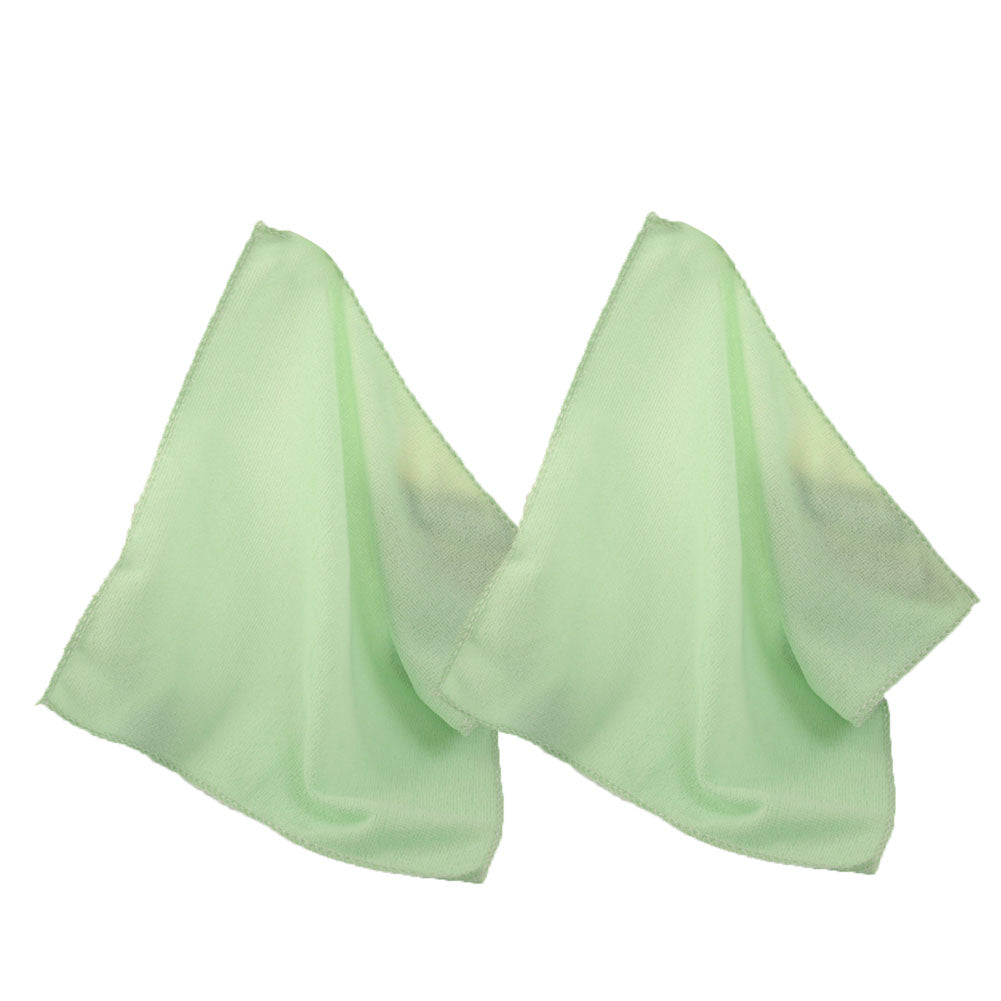 2Pcs 25x25cm Microfiber Cleaning Cloth Towel Home Car No-Scratch Washing Cloth