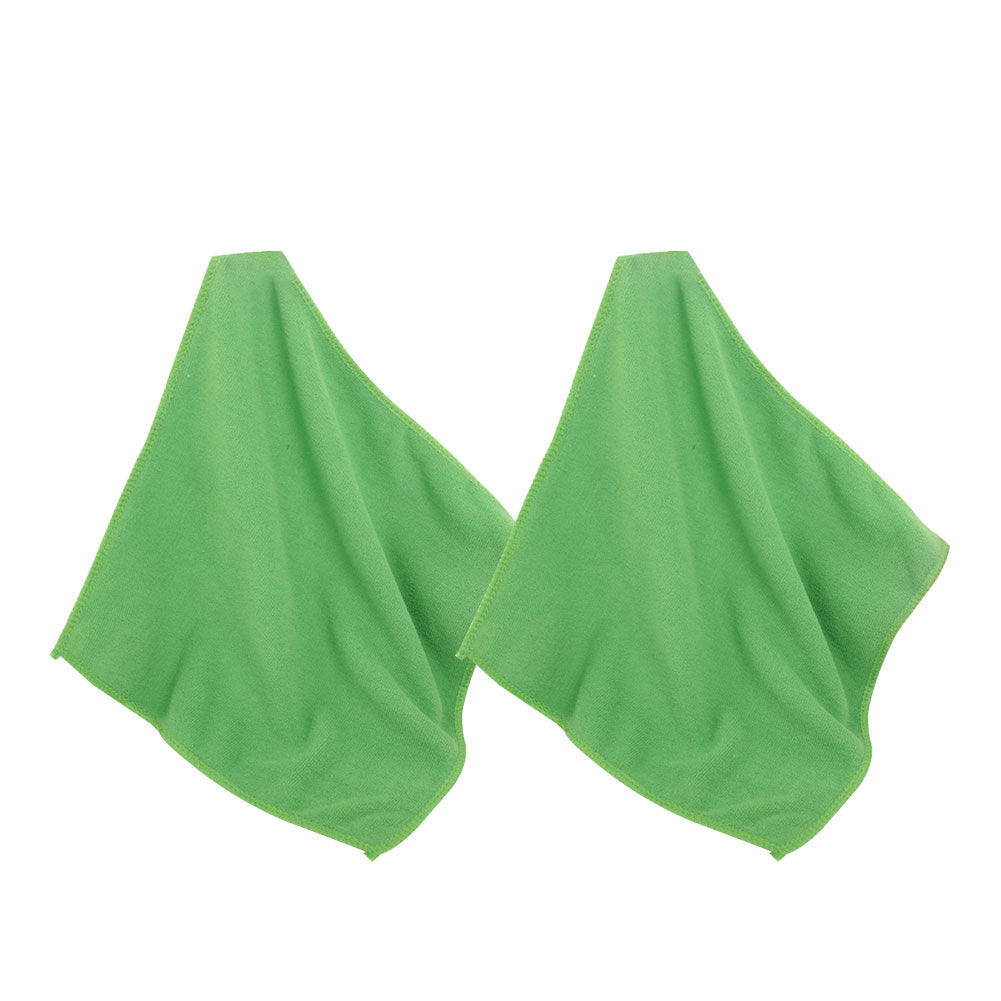 2Pcs 25x25cm Microfiber Cleaning Cloth Towel Home Car No-Scratch Washing Cloth