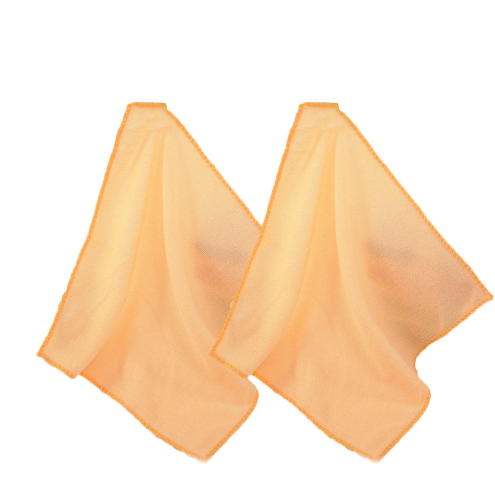 2Pcs 25x25cm Microfiber Cleaning Cloth Towel Home Car No-Scratch Washing Cloth