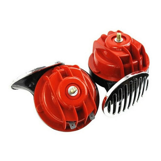2Pcs 12V Snail Air Horn with Cover Loud Alarm Kit for Car Boat Motorcycle Van