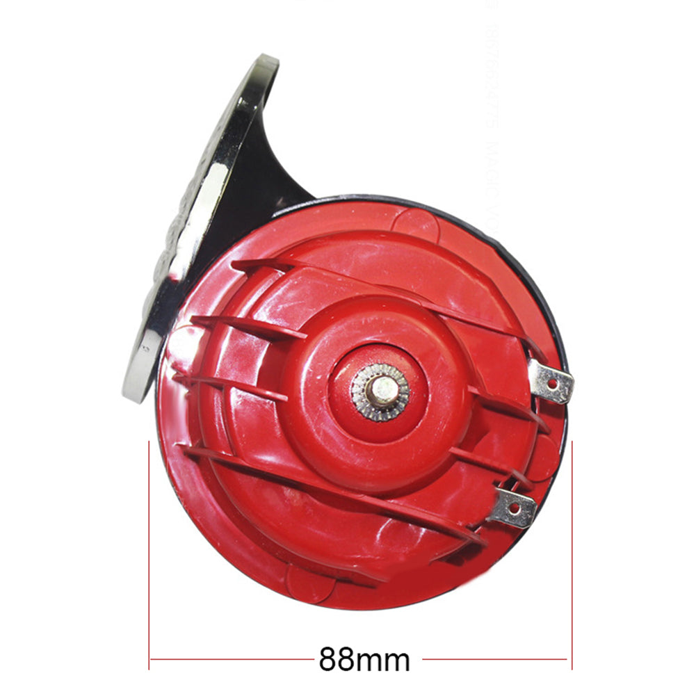 2Pcs 12V Snail Air Horn with Cover Loud Alarm Kit for Car Boat Motorcycle Van