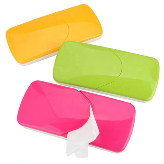 Fashion Push-pull Design Car Sun Visor Plastic Tissue Box Storage Case Holder