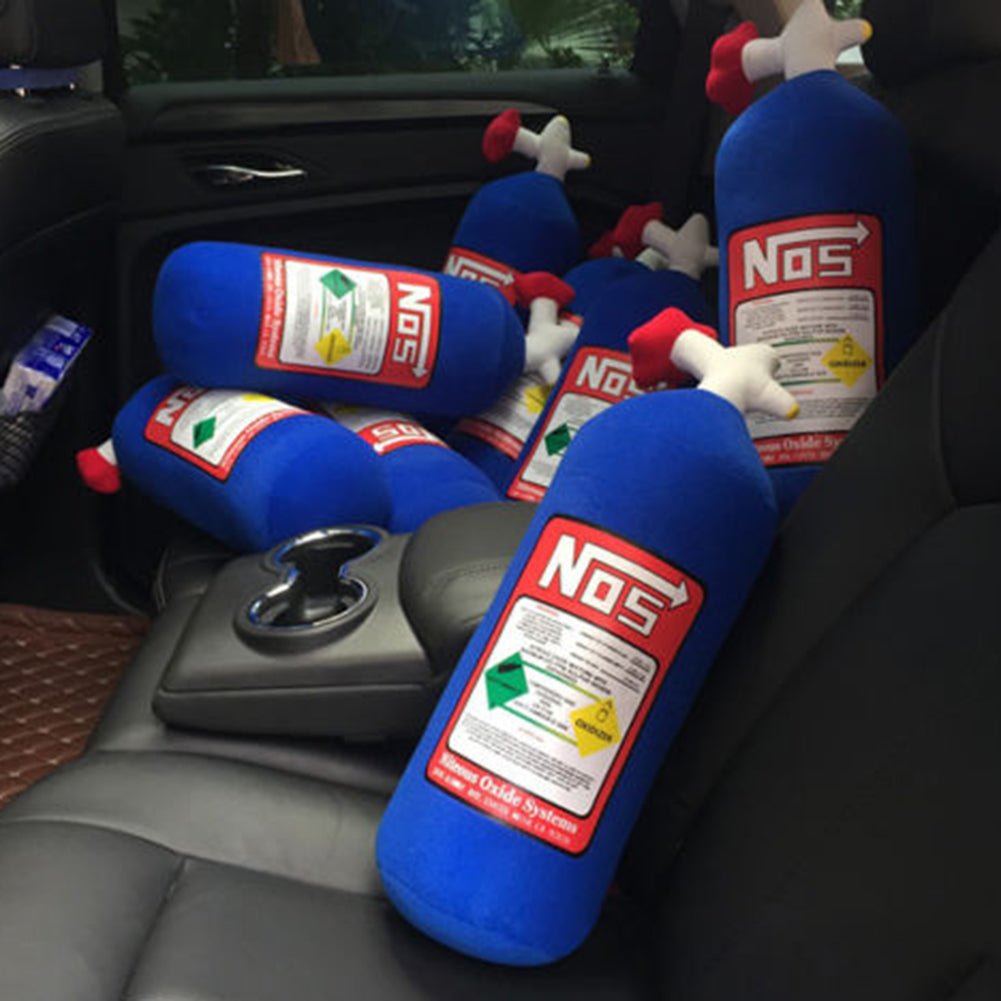 NOS Nitrous Oxide Bottle Tank Creative Plush Throw Pillow Cushion for Car Travel