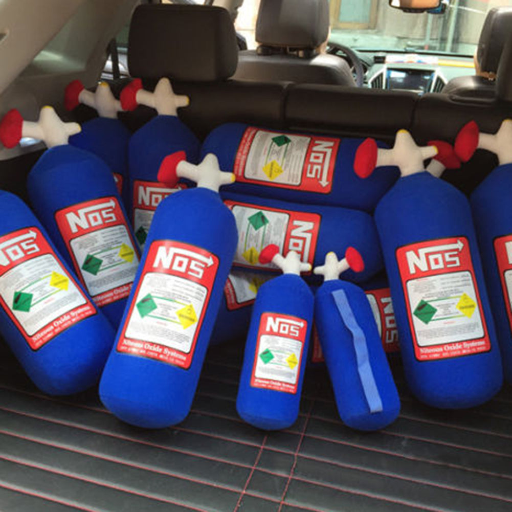 NOS Nitrous Oxide Bottle Tank Creative Plush Throw Pillow Cushion for Car Travel