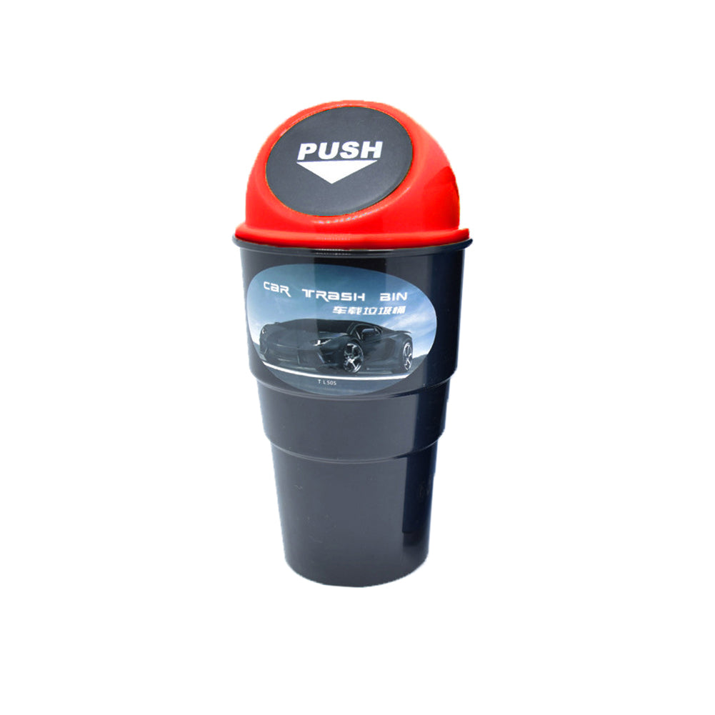 Portable Mini Car Garbage Bin Rubbish Trash Can Plastic Storage Box Organizer