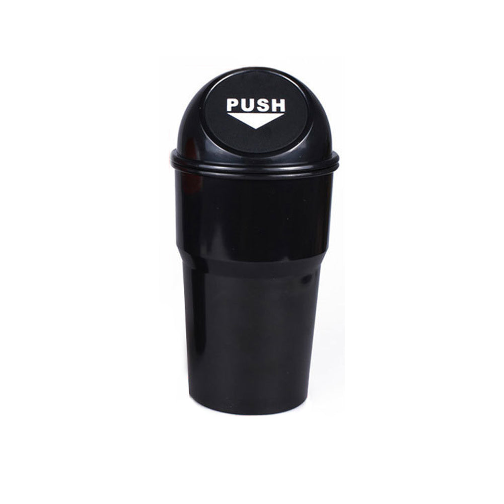 Portable Mini Car Garbage Bin Rubbish Trash Can Plastic Storage Box Organizer