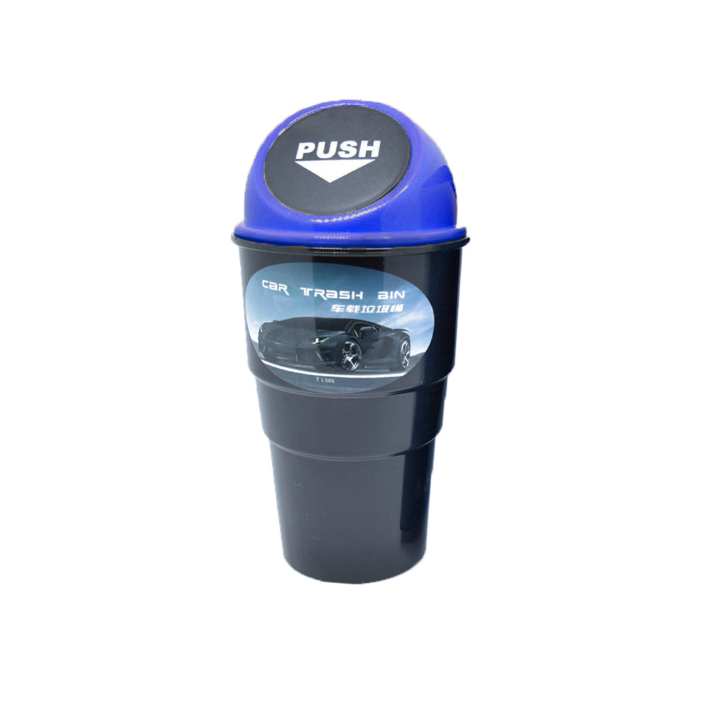 Portable Mini Car Garbage Bin Rubbish Trash Can Plastic Storage Box Organizer